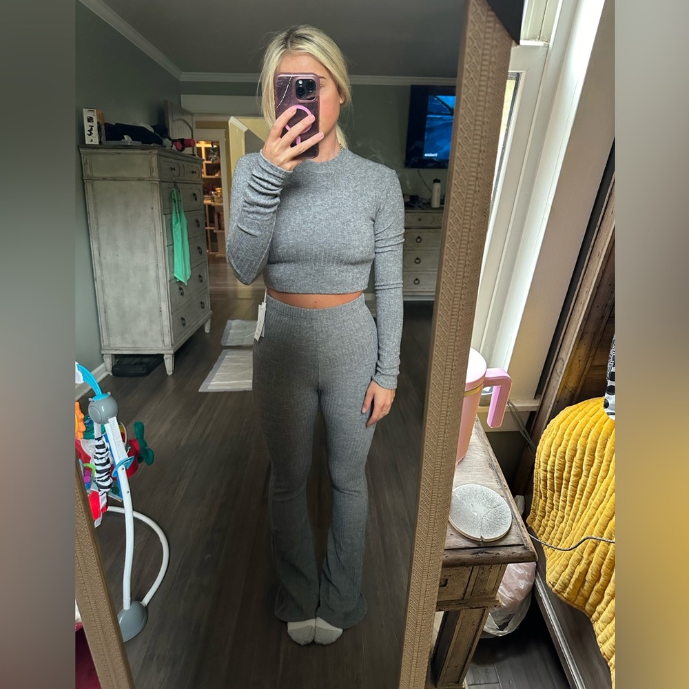 Grey sweater set